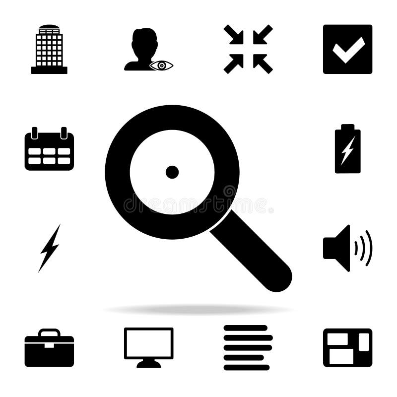 Loop magnifier icon. web icons universal set for web and mobile stock illustration