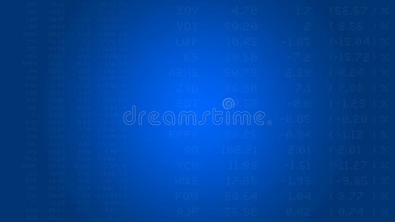 Σφαιρική περίληψη χρηματιστηρίου Loopable απεικόνιση αποθεμάτων