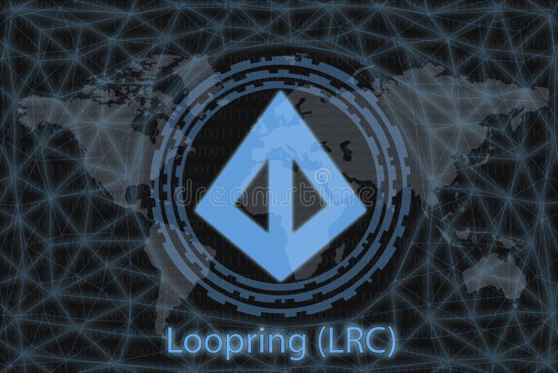 Loopring LRC Coin In A Soap Bubble Stock Illustration - Illustration of