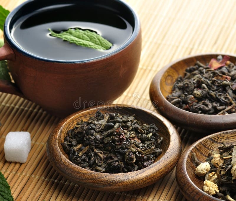 Loose Green Tea royalty free stock images