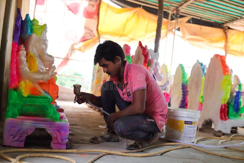 Lord Ganesh stock afbeeldingen