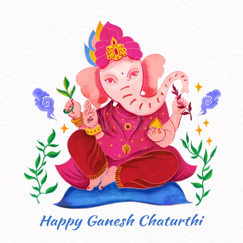 Lord Ganesha cartoon style stock illustration. Illustration of chaturthi - 192773218 Lord Ganesha cartoon style stock illustration. Illustration of chaturthi - 192773218
