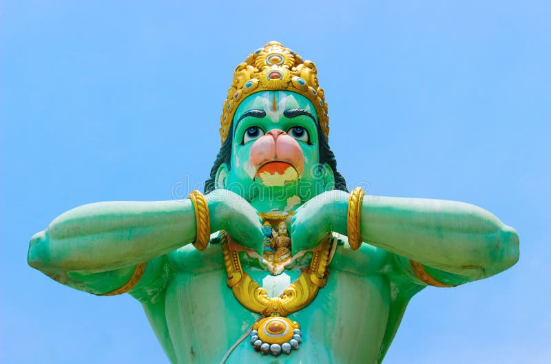 Lord Hanuman-Statue nahe Batu-H?hlen stockfotos Lord Hanuman-Statue nahe Batu-H?hlen stockfotos