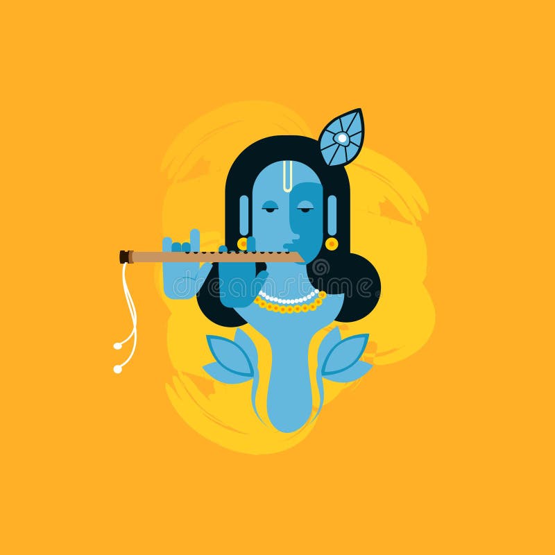 God Krishna character stock vector. Illustration of flute - 95421916 God Krishna character stock vector. Illustration of flute - 95421916