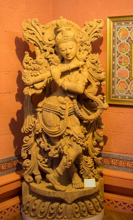 Lord Krishna Idol Playing Flute Stock Photo Image of flute, episodes
