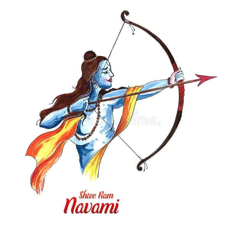 Shri ram navami vector background free download