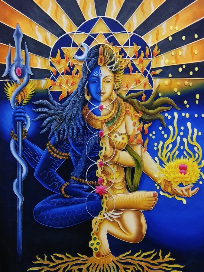 Lord Shiva e Parvati ilustração royalty free Lord Shiva e Parvati ilustração royalty free
