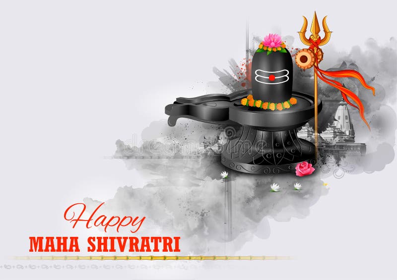Hand Draw Lord Shiva Holiday Maha Shivratri Card Background Stock Vector by  ©Harryarts 549439738
