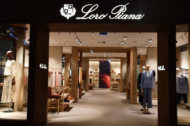 Interior of new Loro Piana store on Newbury Street.