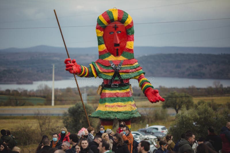 Lors De L'ancien Carnaval Tenu Dans Le Village De Podence. Image