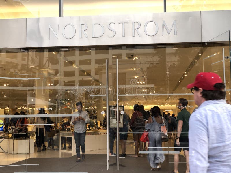 Nordstrom in Los Angeles editorial photography. Image of store