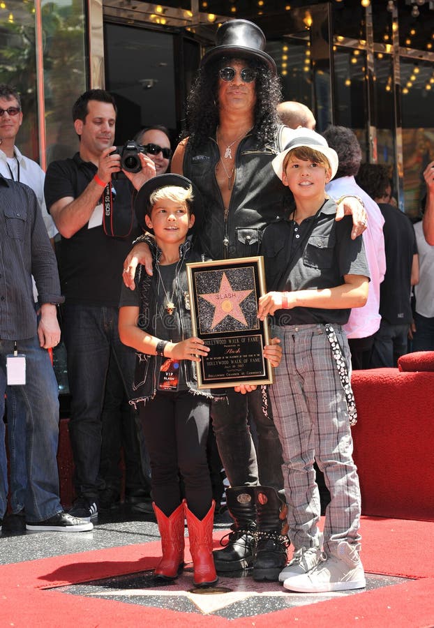 Slash Guns N' Roses inducted into Hollywood's Rock Walk, held at the Guitar  Center Hollywood, California - 17.01.07 Stock Photo - Alamy