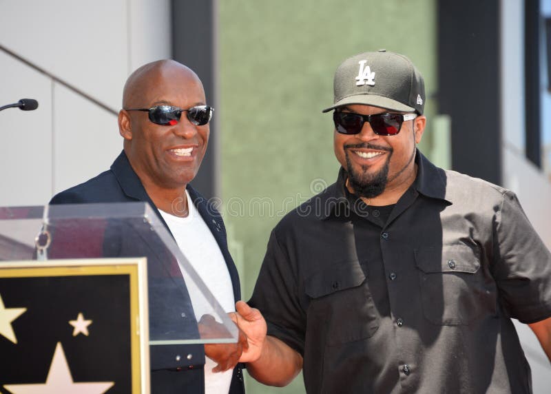 Ice Cube & John Singleton stock photos