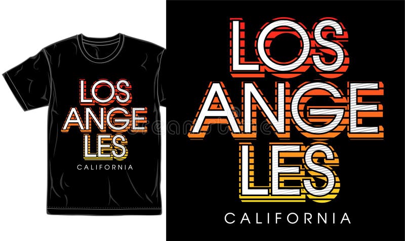 California Los Angeles City Urban Street T Shirt Design Graphic Vector ...