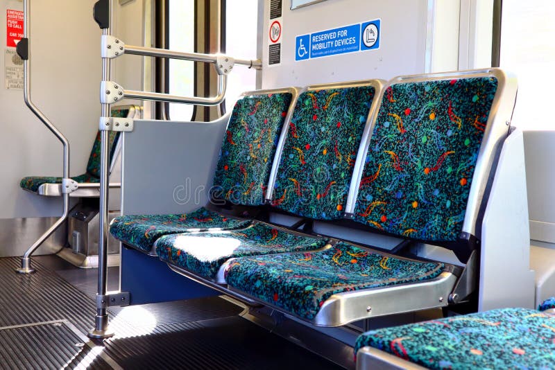 Los angeles california ndash-vy inuti los angeles tunnelbanetransport royaltyfri bild