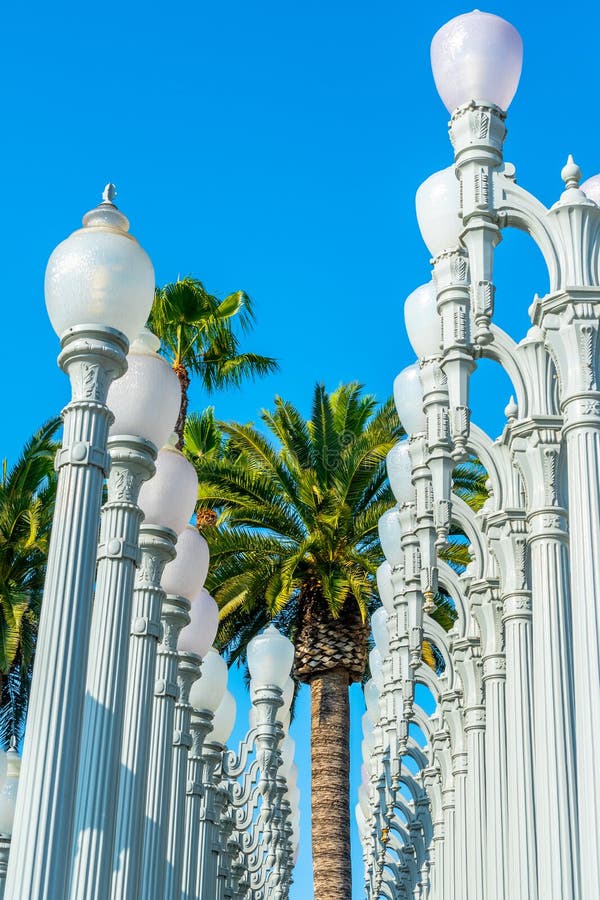 Vintage Street Lamps in Los Angeles, California