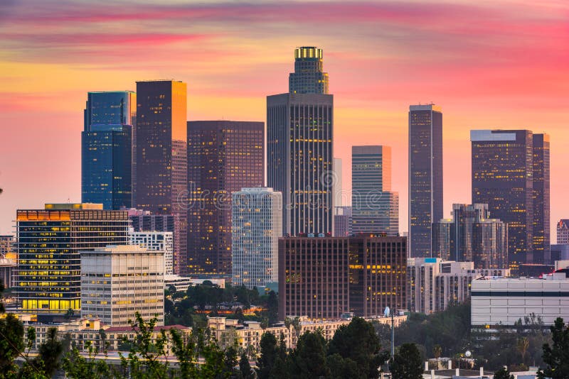 Los Angeles, California Skyline royalty free stock photo Los Angeles, California Skyline royalty free stock photo