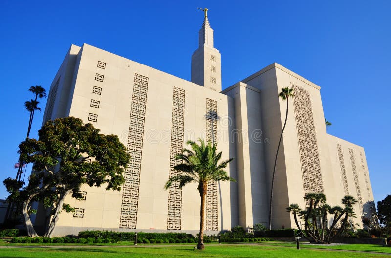 Los Angeles California Temple Of Mormon Stock Image Image of christ, travel 20542417