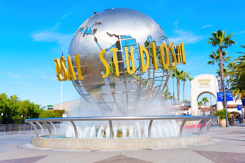 Los Angeles California 18 2023 Universalstudios HollywoodKugel Redaktionelles Bild Bild von