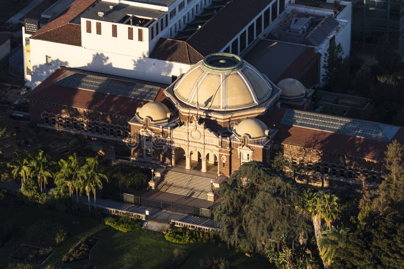 Los Angeles Aerial View Natural History Museum