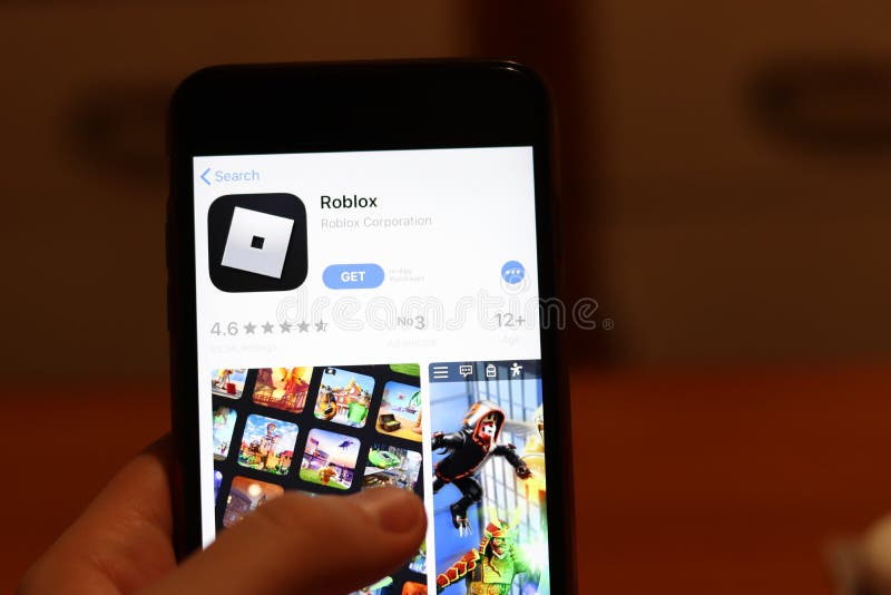 Ryazan, Russia - April 19, 2018 - Roblox mobile app on the display of  tablet PC Stock Photo - Alamy