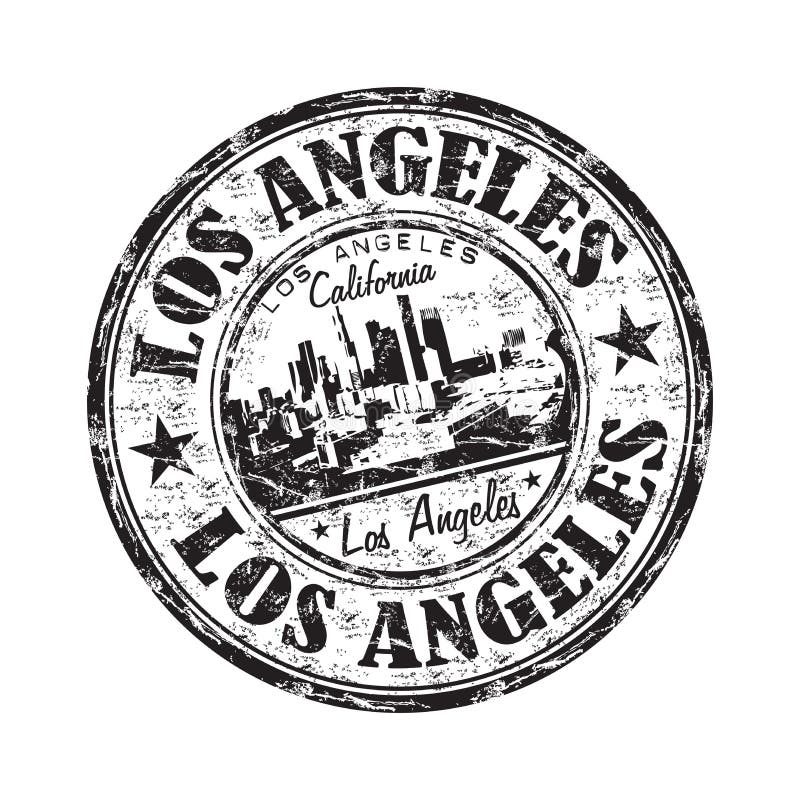 Los Angeles grunge rubber stamp vector illustration