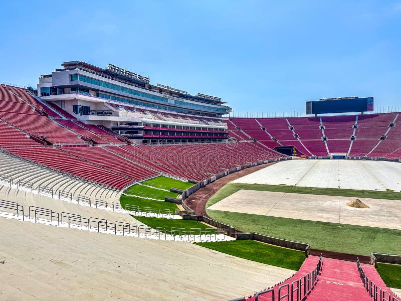 Los Angeles Memorial Colosseum Field royalty free stock photography