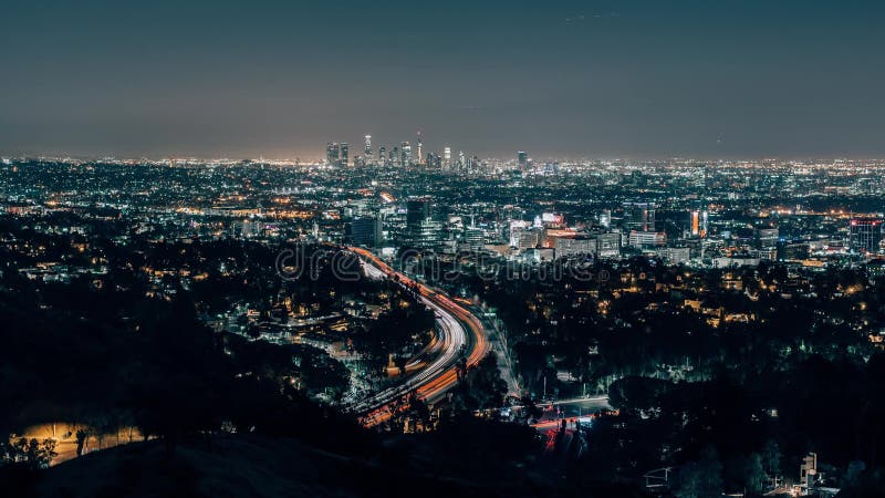 Los Angeles Skylin du Hollywood Bowl donnent sur