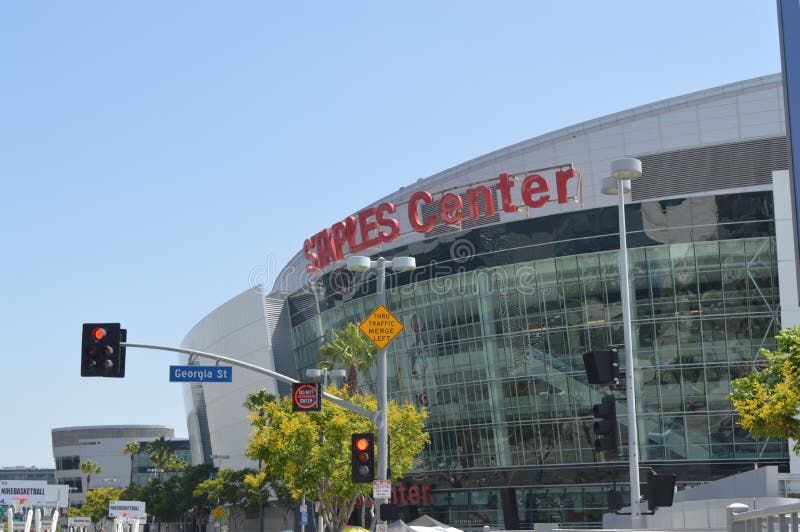 Los Angeles Staples Center in Downtown LA Editorial Photography Image