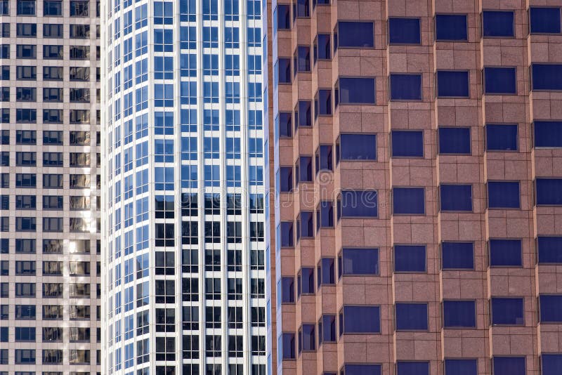 Los angeles towers detail on sunny day