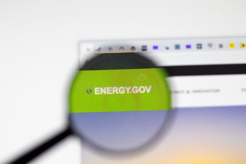Los Angeles USA am 1. Februar 2021 : Wir Energieministeriumwebsiteseite. energygov Logo auf dem Bildschirm Veranschaulichung