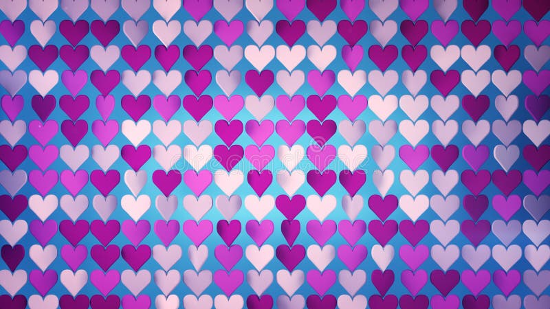 Los corazones ponen en orden 3D abstracto rinden el ejemplo libre illustration Los corazones ponen en orden 3D abstracto rinden el ejemplo libre illustration