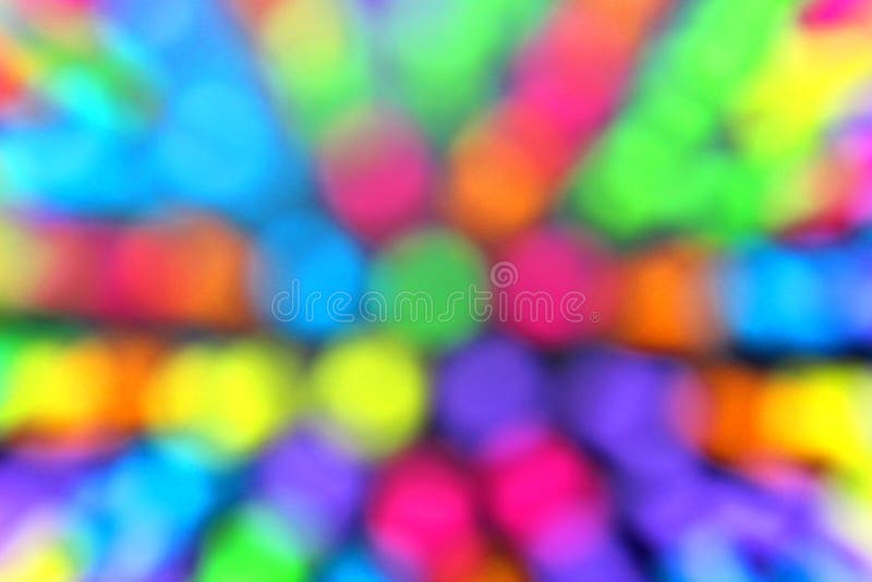 Los círculos multicolores de la textura empañaron colores de fondo brillantes