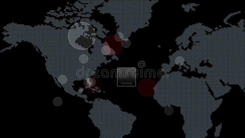 los datos globales de 4k GPS detectan el interfaz militar de la navegación GPS del radar del mapa de la tierra