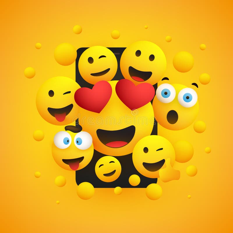 Los Diferentes Caritas Sonrientes Solvent Felices Diseñados Al Grupo De Gente Curiosa Frente a Una Pantalla De Smartphone Ilustración del Vector - Ilustración de amor, divertido: 174185952 Los Diferentes Caritas Sonrientes Solvent Felices Diseñados Al Grupo De Gente Curiosa Frente a Una Pantalla De Smartphone Ilustración del Vector - Ilustración de amor, divertido: 174185952