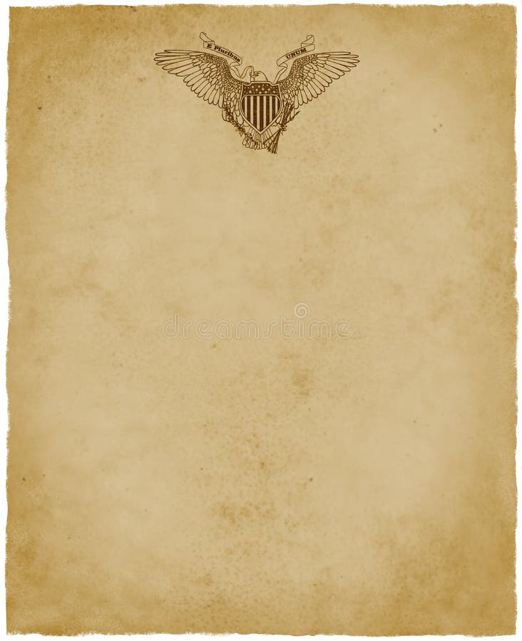 Los E.E.U.U. Eagle Letterhead Stationery stock de ilustración Los E.E.U.U. Eagle Letterhead Stationery stock de ilustración