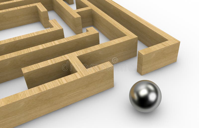 Een probleem oplossen royalty-vrije illustratie