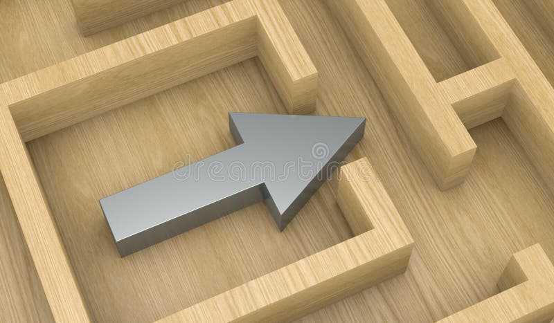 Los een probleem op stock illustratie