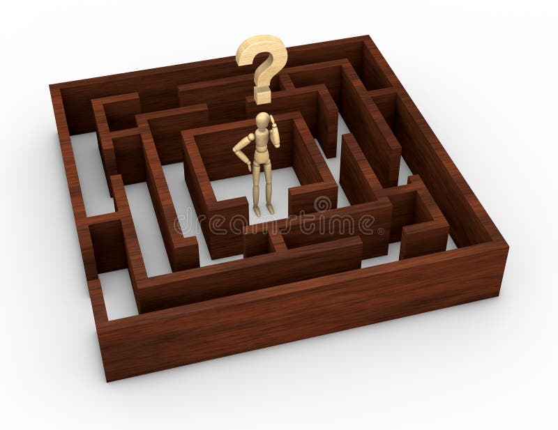 Een probleem oplossen stock illustratie