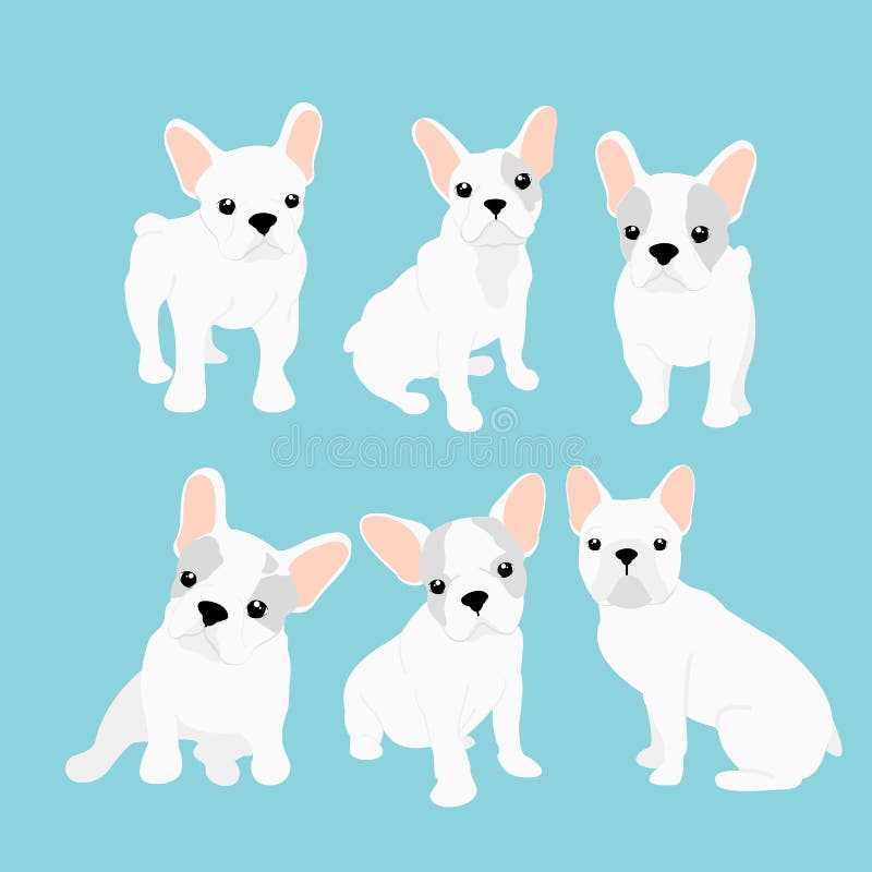 Los ejemplos del vector fijaron de pequeño dogo francés lindo en diversas posiciones Perrito feliz divertido Perrito del dogo fra libre illustration Los ejemplos del vector fijaron de pequeño dogo francés lindo en diversas posiciones Perrito feliz divertido Perrito del dogo fra libre illustration