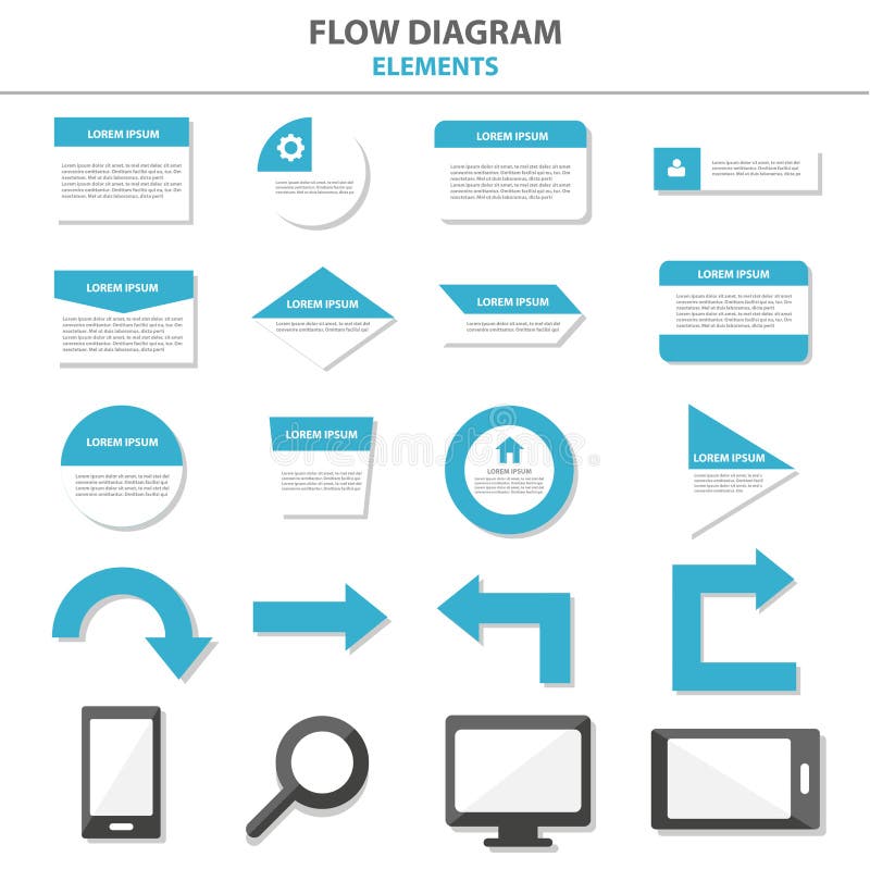 Los elementos multiusos de Infographic y el diseño plano de la plantilla de la presentación del icono fijaron para el prospecto d libre illustration Los elementos multiusos de Infographic y el diseño plano de la plantilla de la presentación del icono fijaron para el prospecto d libre illustration