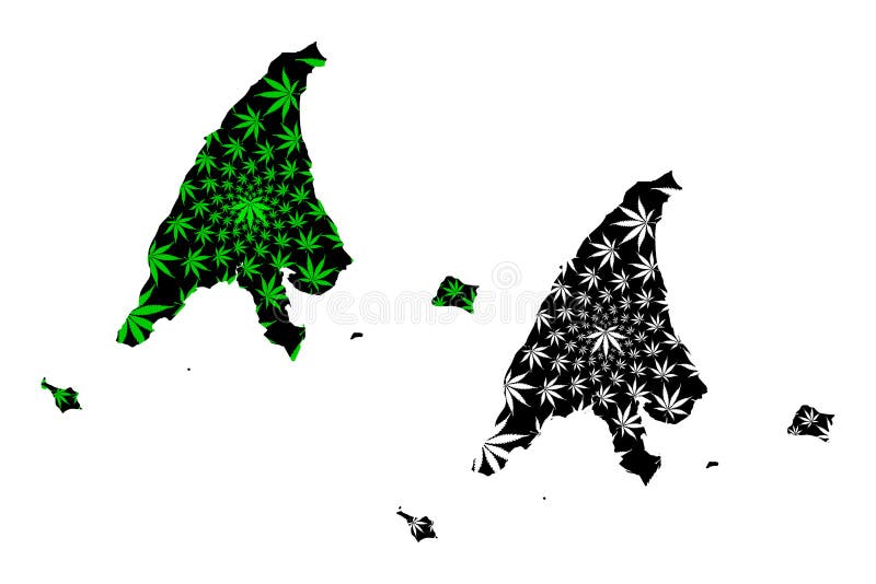Los estados de Labuan y los territorios federales del mapa de Malasia son verde diseñado de la hoja del cáñamo y territorio negro stock de ilustración Los estados de Labuan y los territorios federales del mapa de Malasia son verde diseñado de la hoja del cáñamo y territorio negro stock de ilustración