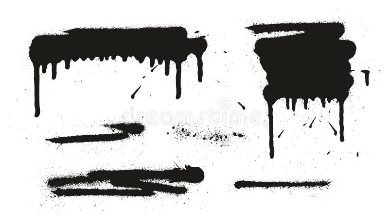 Los fondos, las líneas y los goteos del vector del extracto de la pintura de espray fijaron 06 stock de ilustración Los fondos, las líneas y los goteos del vector del extracto de la pintura de espray fijaron 06 stock de ilustración