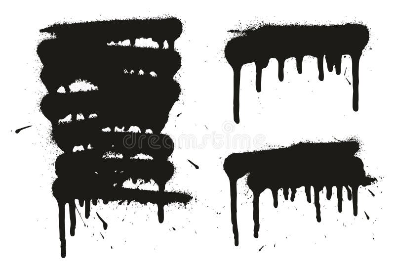 Los fondos, las líneas y los goteos del vector del extracto de la pintura de espray fijaron 01 ilustración del vector Los fondos, las líneas y los goteos del vector del extracto de la pintura de espray fijaron 01 ilustración del vector