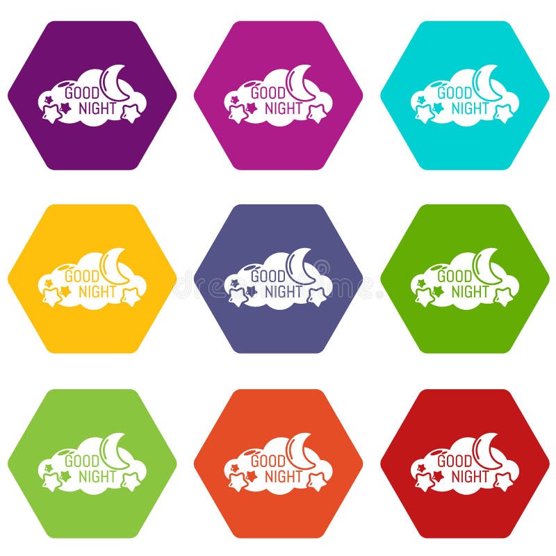 Los iconos del sueño fijaron el vector 9 stock de ilustración Los iconos del sueño fijaron el vector 9 stock de ilustración