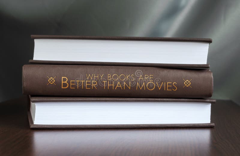 Los libros son mejores que películas fotografía de archivo libre de regalías