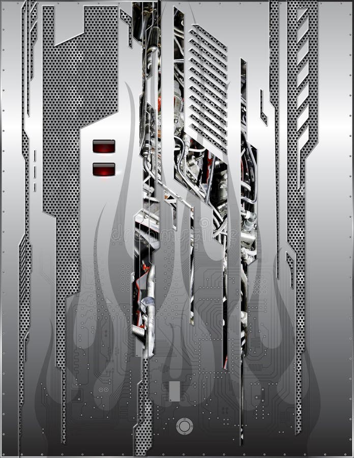 Los paneles abstractos del metal libre illustration