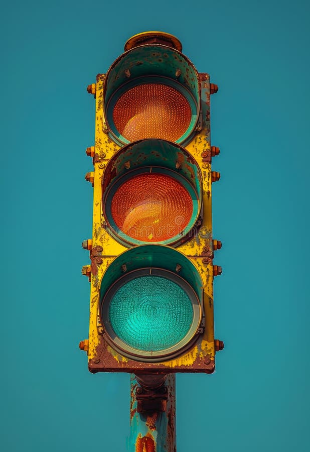 Traffic lights are installed at the intersection to control the movement of vehicles and regulate the traffic.. AI generated. Traffic lights are installed at the intersection to control the movement of vehicles and regulate the traffic.. AI generated