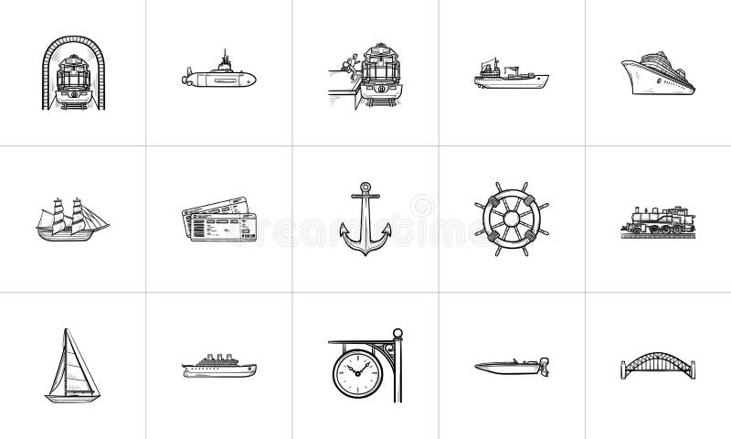 Los vehículos de transporte dan el sistema exhausto del icono del garabato del esquema libre illustration Los vehículos de transporte dan el sistema exhausto del icono del garabato del esquema libre illustration