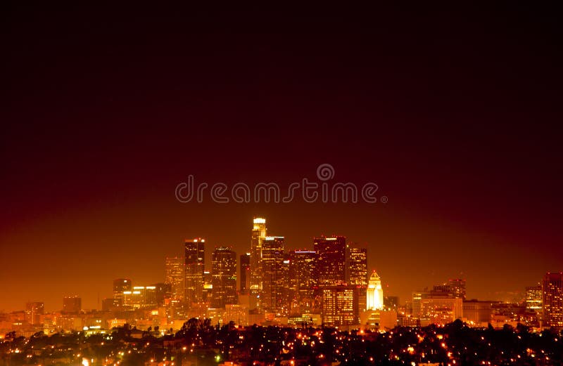 Los Angeles california after dark. Los Angeles california after dark